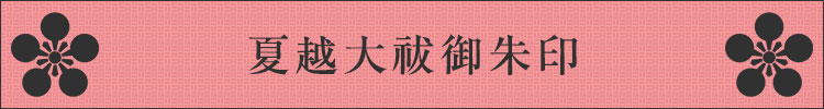 夏越大祓御朱印